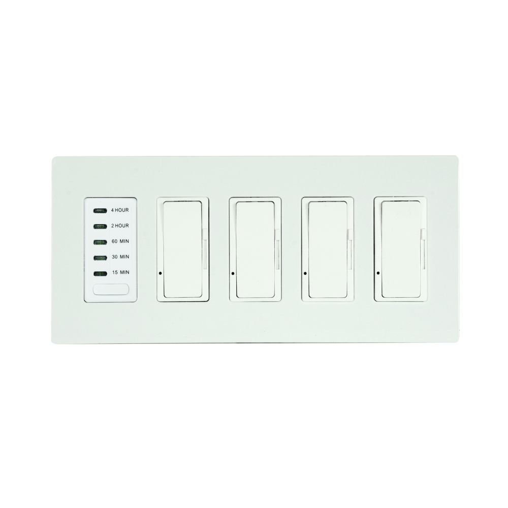 1 TIMER+4 DIMMER, COMPLETE, WH